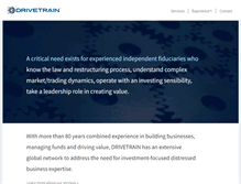 Tablet Screenshot of drivetrainadvisors.com